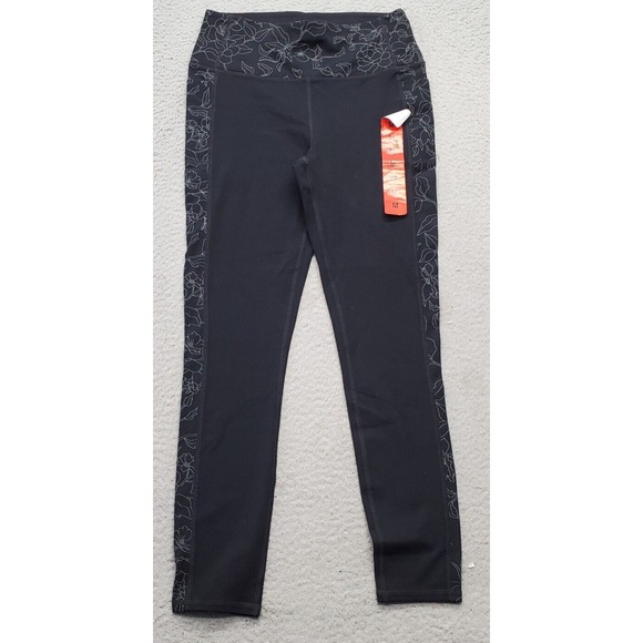 Skechers Pants - Skechers Leggings Women Medium Multi Floral Pannel Slim Fit Super Skinny Stretch